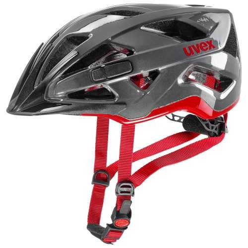 Cyklistická helma Uvex Active Velikost helmy: 52–57 cm / Barva: šedá/červená
