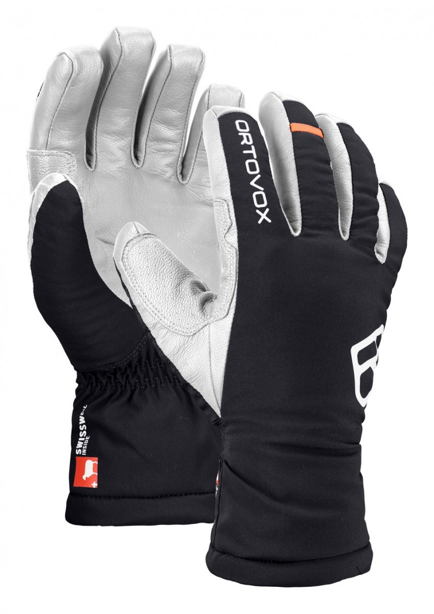 Pánské rukavice Ortovox Swisswool Freeride Glove M Velikost rukavic: S / Barva: černá
