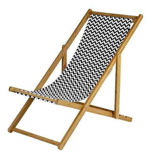 Židle Bo-Camp Soho Beach Chair Barva: černá/bílá