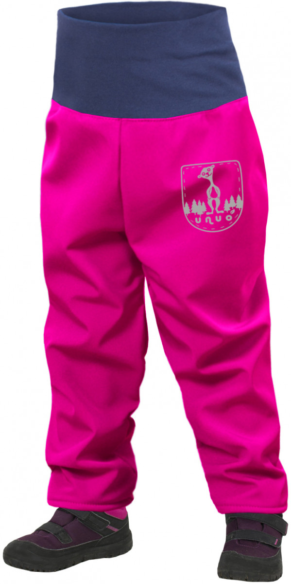 Batolecí kalhoty s fleecem Unuo Softshell Dětská velikost: 68-74 / Barva: růžová