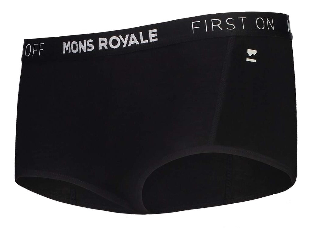 Dámské funkční kalhotky Mons Royale Sylvia Boyleg Velikost: M / Barva: černá