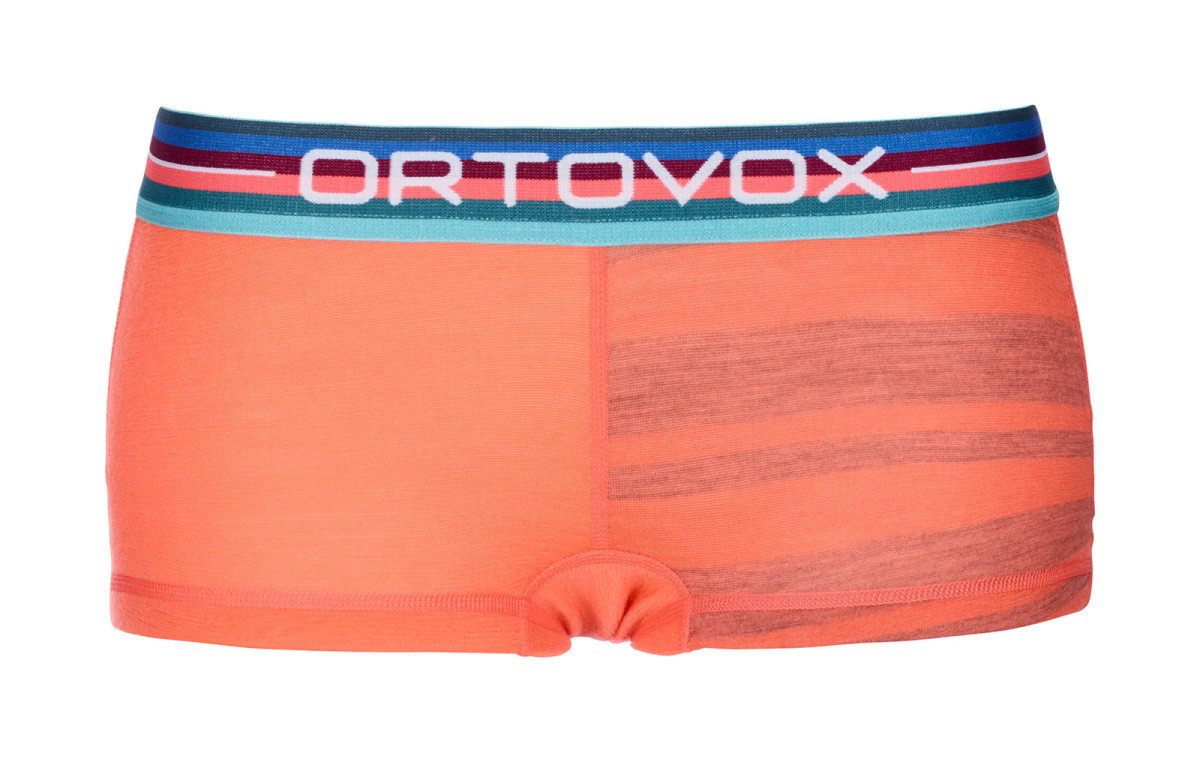 Dámské kalhotky Ortovox W's 185 Rock'N'Wool Hot Pants Velikost: M / Barva: oranžová