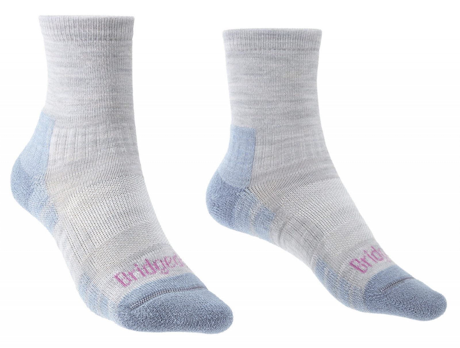 Dámské ponožky Bridgedale Hike LW MP 3/4 Crew Women's Velikost ponožek: 41-43 / Barva: světle modrá
