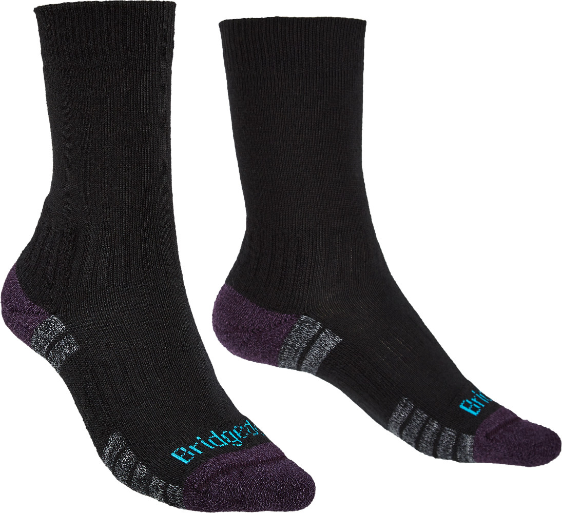 Dámské ponožky Bridgedale Hike LW MP Boot Velikost ponožek: 35-37 / Barva: černá/fialová