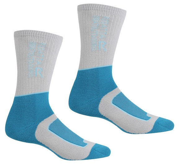 Dámské ponožky Regatta LdySamaris2Season Velikost ponožek: 39-42 / Barva: šedá/modrá
