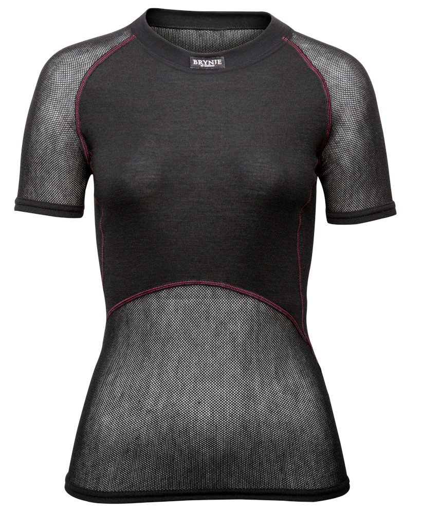 Funkční triko Brynje of Norway Lady Wool Thermo light T-Shirt Velikost: M / Barva: černá