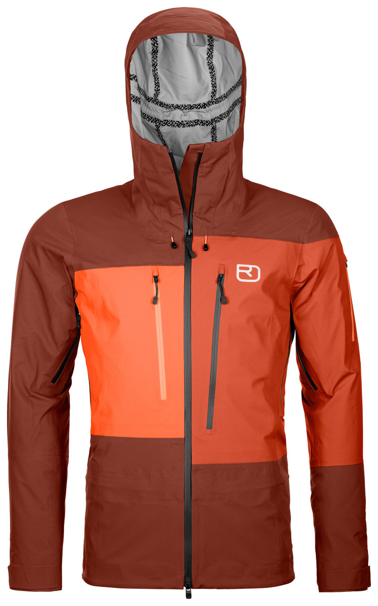 Pánská bunda Ortovox 3L Deep Shell Jacket Velikost: M / Barva: oranžová