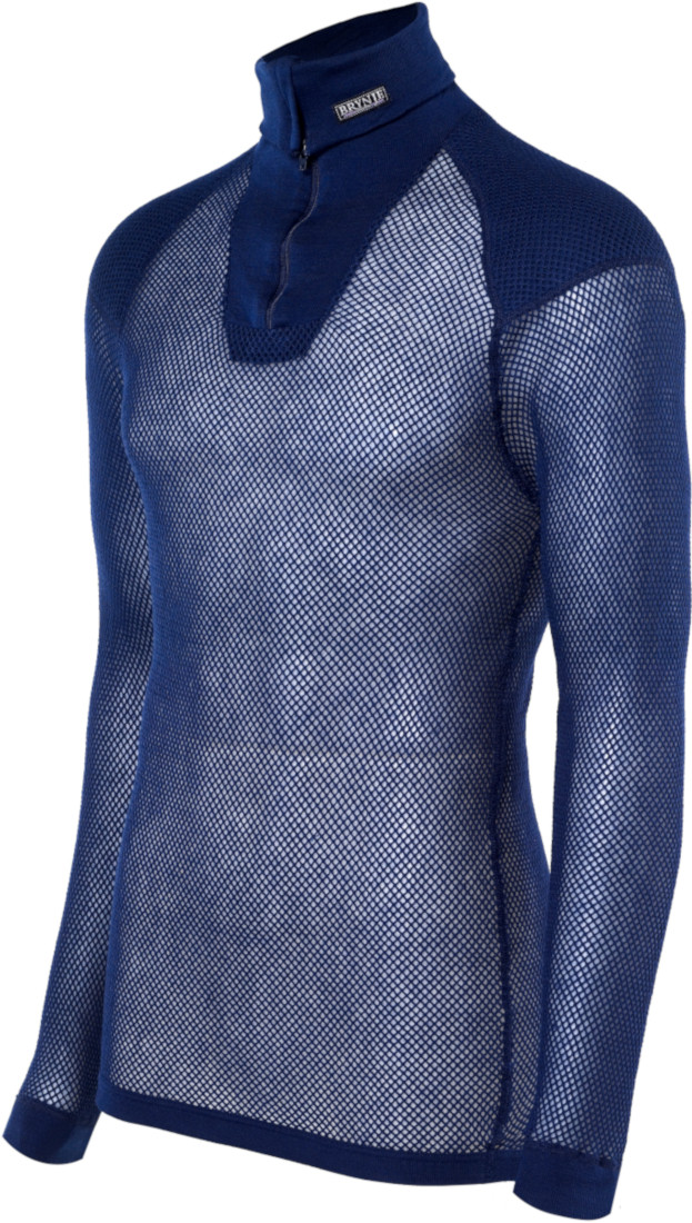 Rolák Brynje of Norway Super Thermo Zip polo Shirt Velikost: XL / Barva: tmavě modrá
