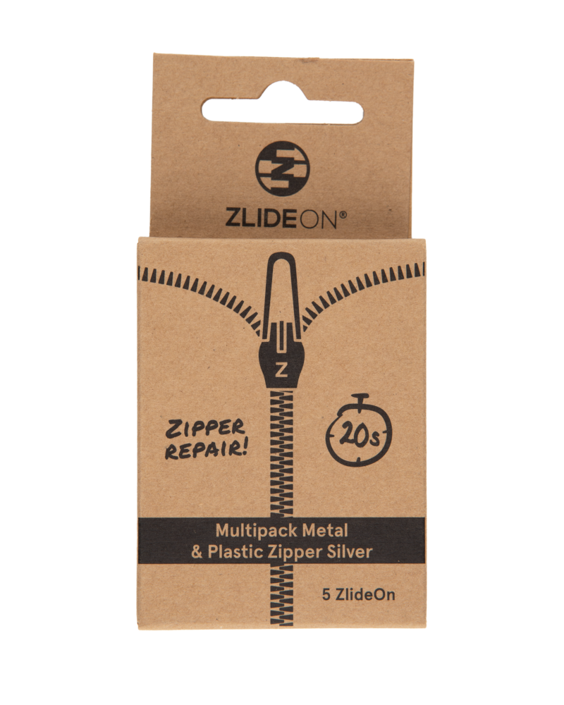 Cestovní vychytávka ZlideOn Multipack Metal & Plastic Zipper Barva: stříbrná