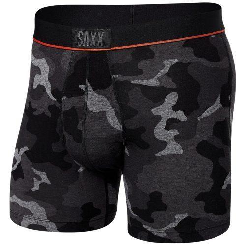 Boxerky Saxx Ultra Super Soft Boxer BF Velikost: M / Barva: černá/šedá