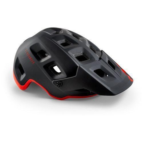 Cyklistická helma MET Terranova Velikost helmy: 52–56 cm / Barva: černá/červená