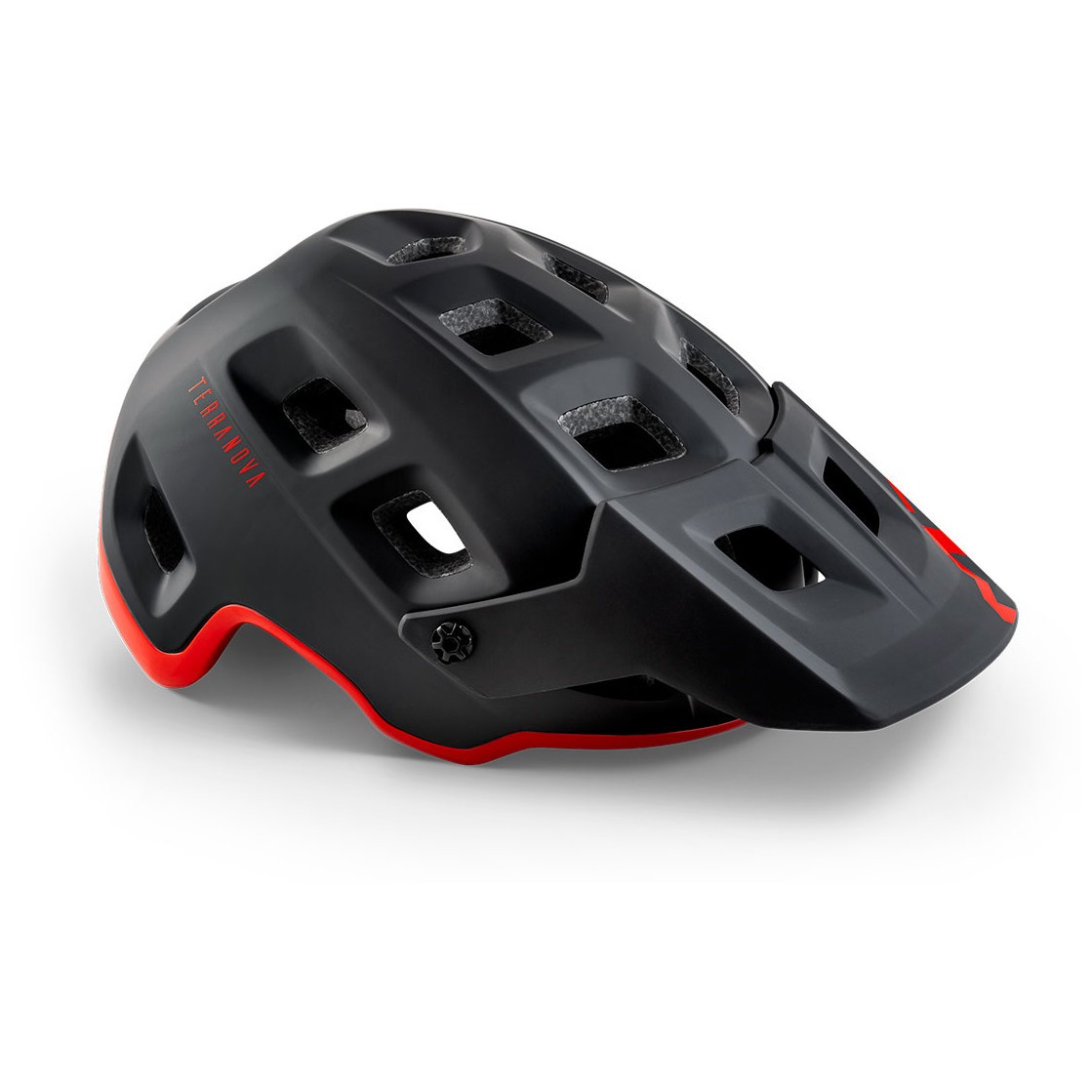 Cyklistická helma MET Terranova Velikost helmy: 58-61 cm / Barva: černá/červená