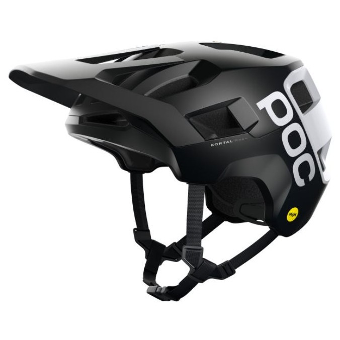 Cyklistická helma POC Kortal Race MIPS Velikost helmy: 51-54 cm / Barva: černá/bílá