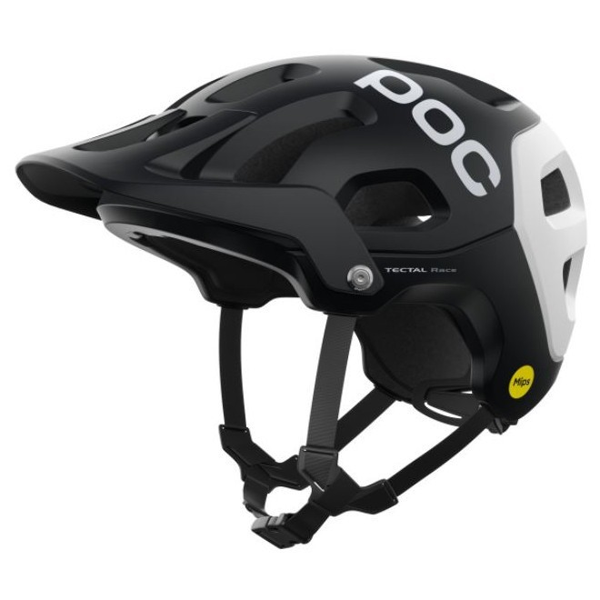 Cyklistická helma POC Tectal Race MIPS Velikost helmy: 59-62 cm / Barva: černá/bílá