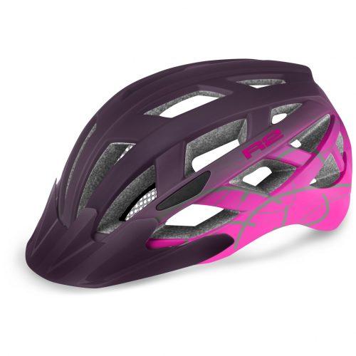 Cyklistická helma R2 Lumen Velikost helmy: 55-59 cm / Barva: tmavě fialová/růžová