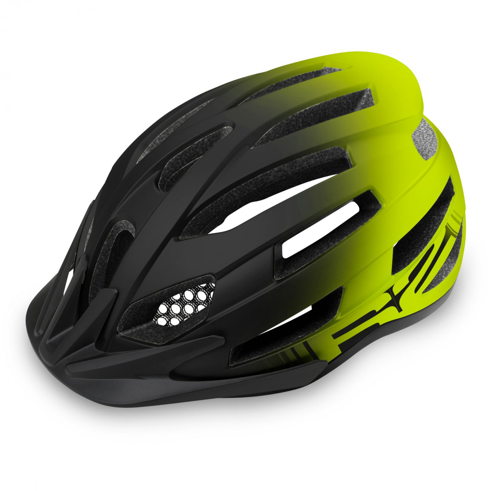 Cyklistická helma R2 Spirit Velikost helmy: 58-61 cm / Barva: černá/žlutá