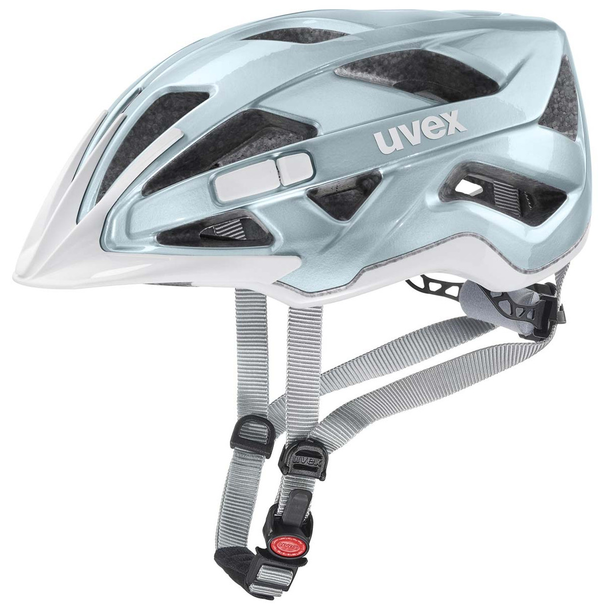 Cyklistická helma Uvex Active Velikost helmy: 52-57 cm / Barva: bílá/modrá