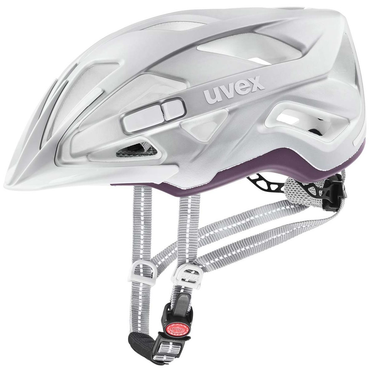 Cyklistická helma Uvex City Active Velikost helmy: 52-57 cm / Barva: stříbrná