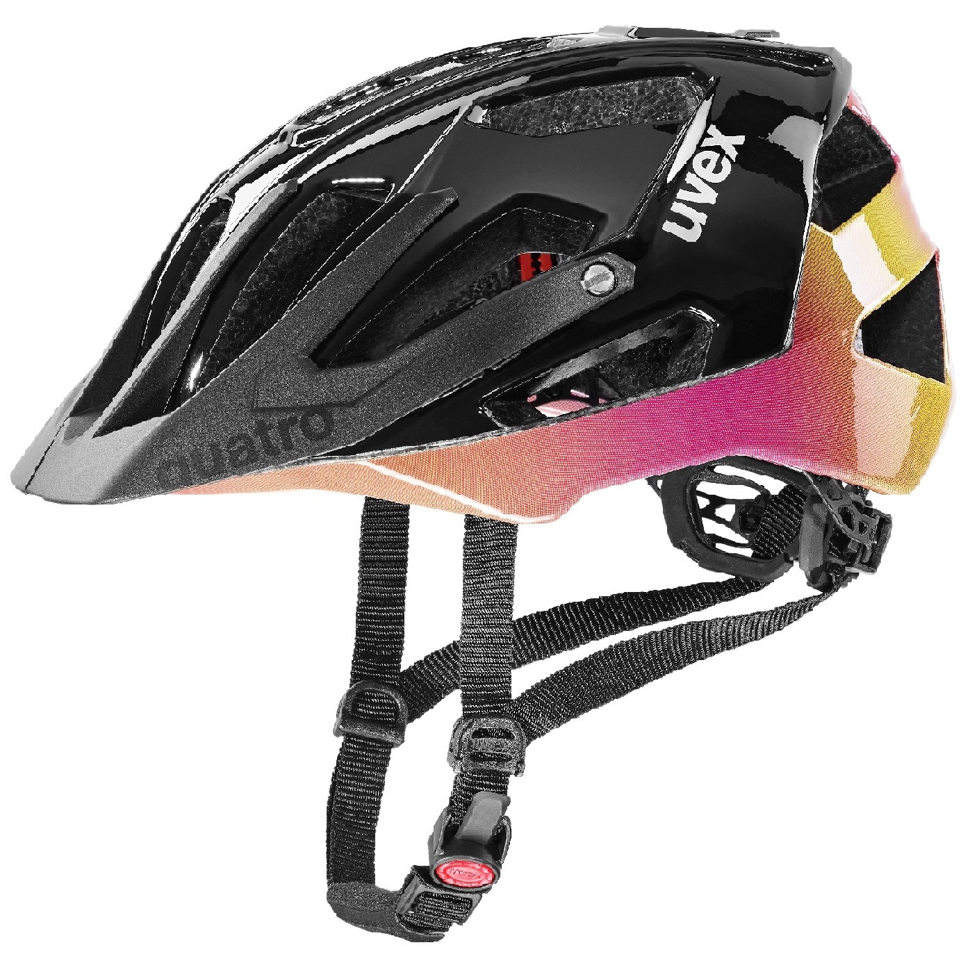 Cyklistická helma Uvex Quatro Velikost helmy: 56-60 cm / Barva: černá/růžová