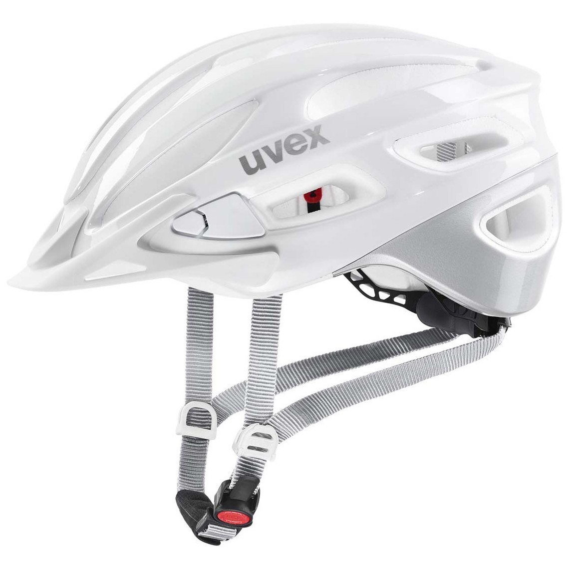 Cyklistická helma Uvex True Velikost helmy: 55-58 cm / Barva: bílá/stříbrná