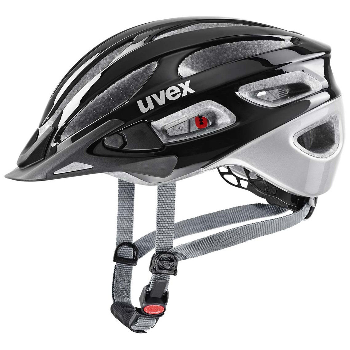 Cyklistická helma Uvex True Velikost helmy: 55-58 cm / Barva: černá/stříbrná