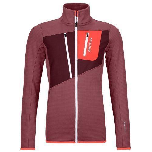 Dámská mikina Ortovox W's Fleece Grid Jacket Velikost: M / Barva: růžová