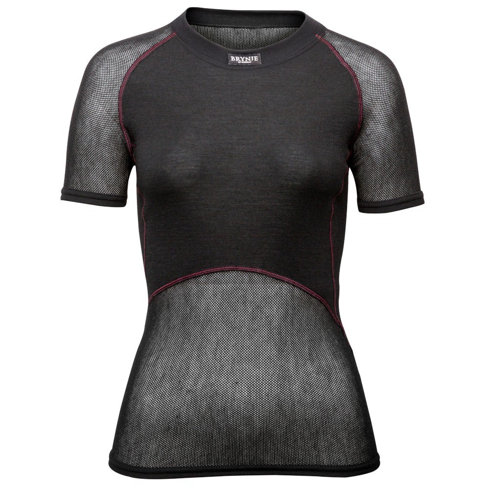 Dámské funkční triko Brynje of Norway Lady Wool Thermo light T-Shirt Velikost: L / Barva: černá