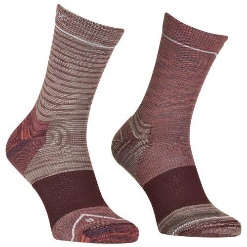 Dámské ponožky Ortovox Alpine Mid Socks W Velikost ponožek: 42-44 / Barva: růžová/fialová