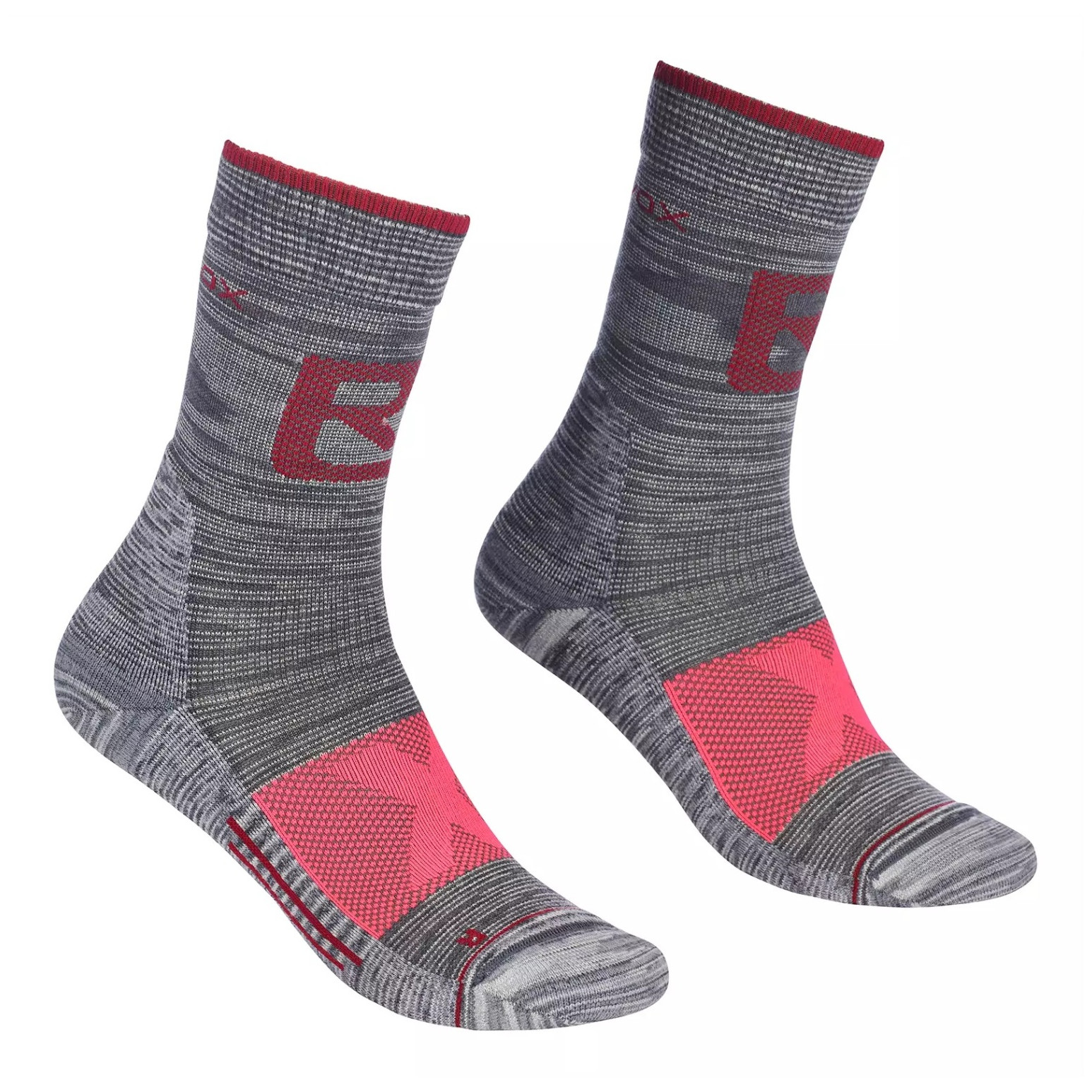 Dámské ponožky Ortovox Alpinist Pro Compr Mid Socks W Velikost ponožek: 42-44 / Barva: šedá