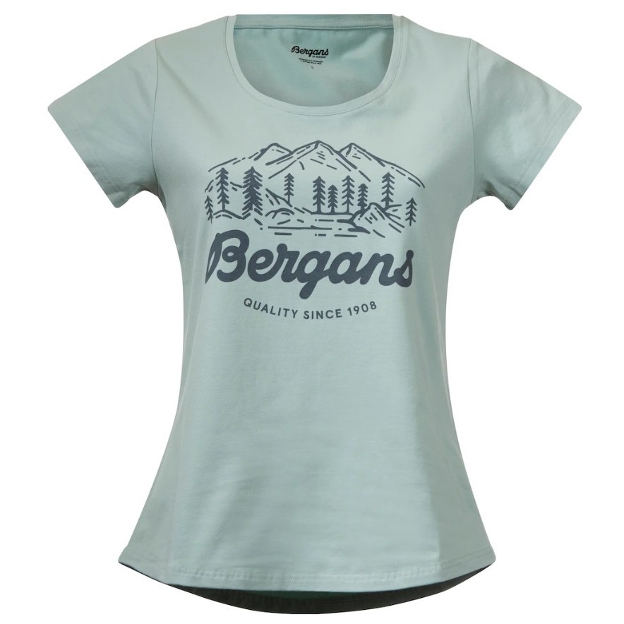 Dámské triko Bergans Classic V2 W Tee Velikost: L / Barva: světle modrá