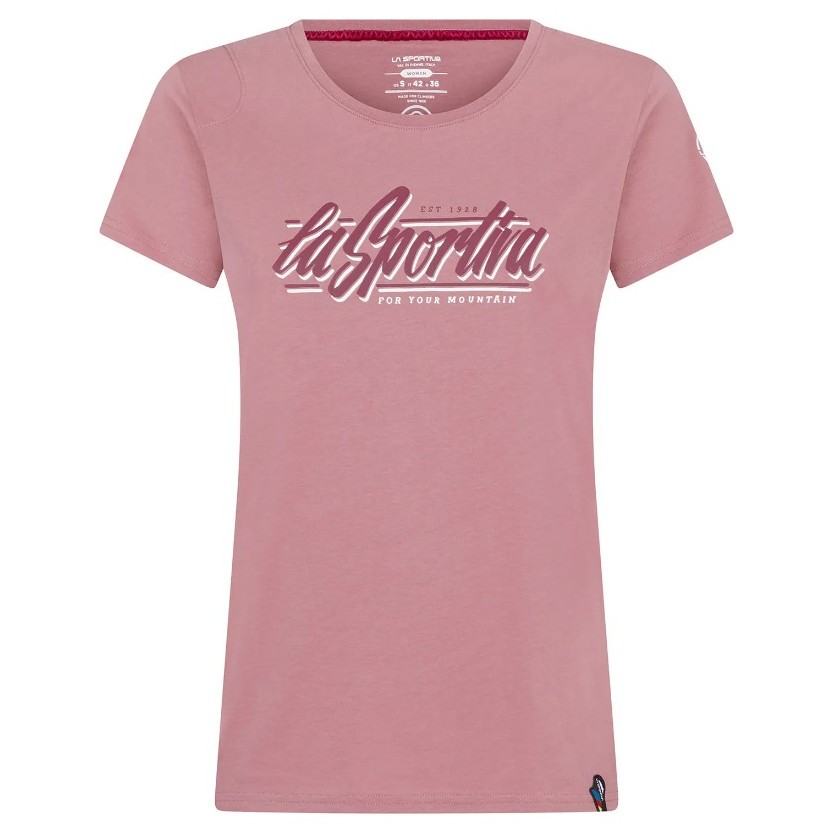 Dámské triko La Sportiva Retro T-Shirt W Velikost: L / Barva: růžová