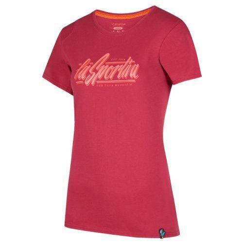 Dámské triko La Sportiva Retro T-Shirt W Velikost: M / Barva: tmavě červená