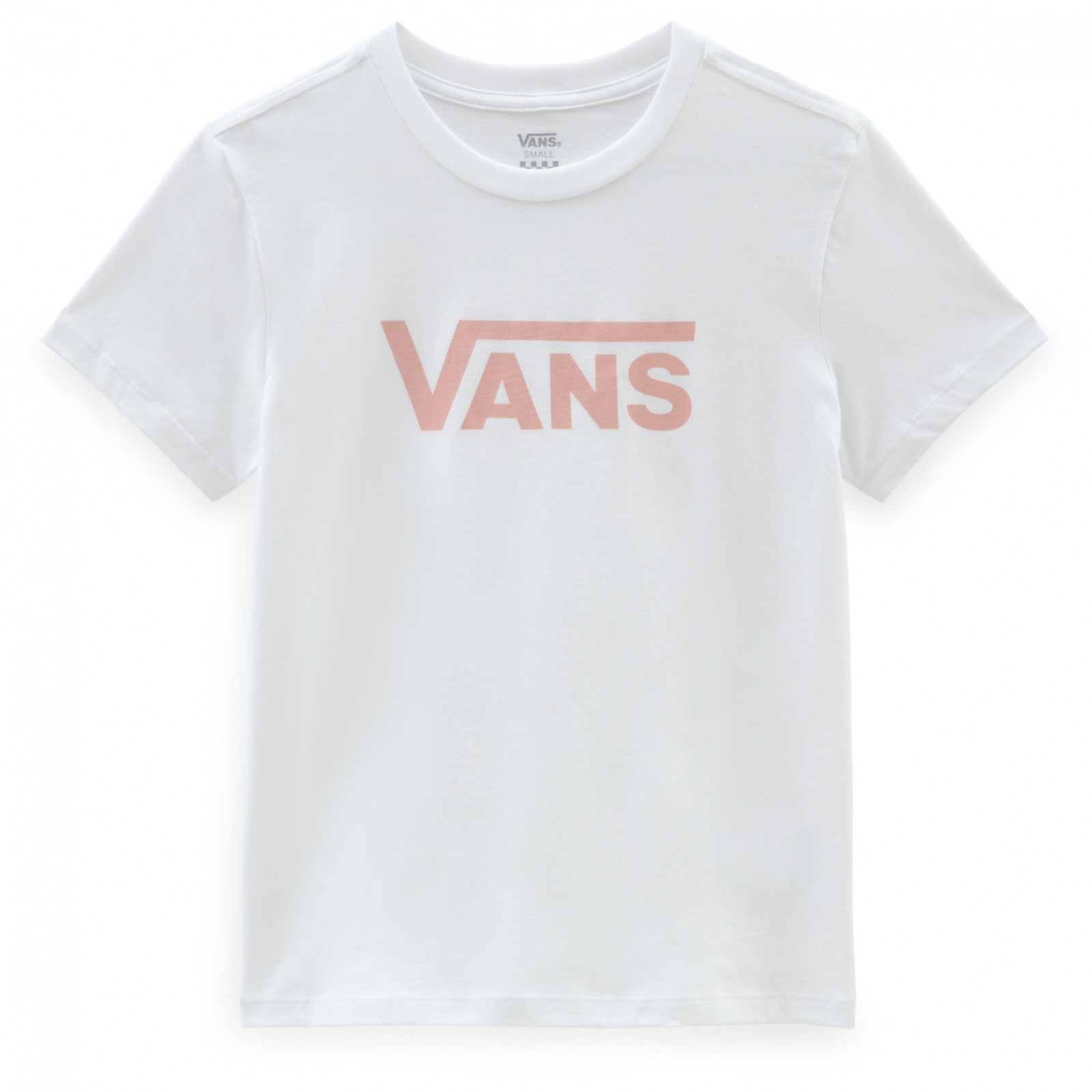 Dámské triko Vans Wm Drop V Ss Crew-B Velikost: S / Barva: bílá/růžová