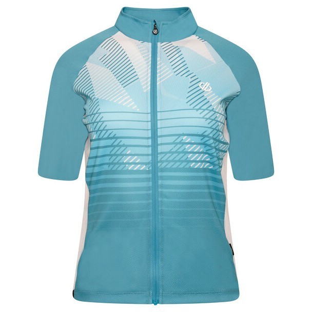 Dámský cyklistický dres Dare 2b AEP Prompt Jersey Velikost: XL / Barva: modrá