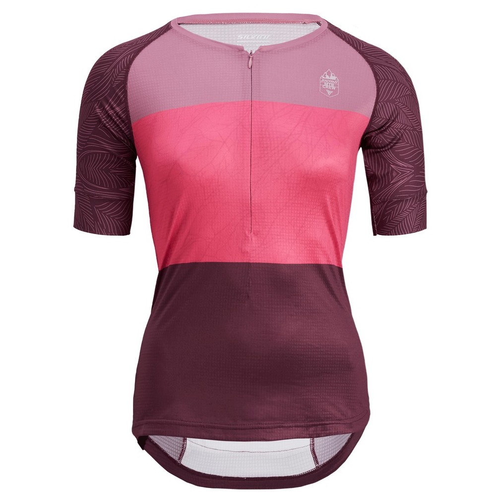 Dámský cyklistický dres Silvini Stabina Velikost: L / Barva: tmavě fialová/růžová