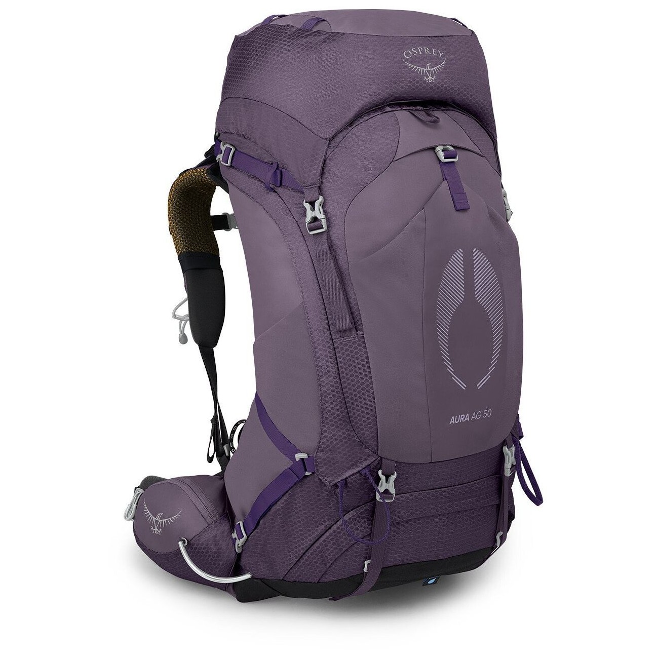 Dámský turistický batoh Osprey Aura Ag 50 Velikost zad batohu: XS/S / Barva: fialová