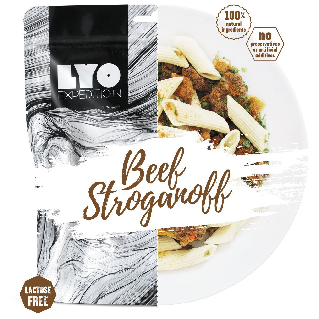 Dehydrované jídlo Lyo food Hovězí Stroganoff 370 g