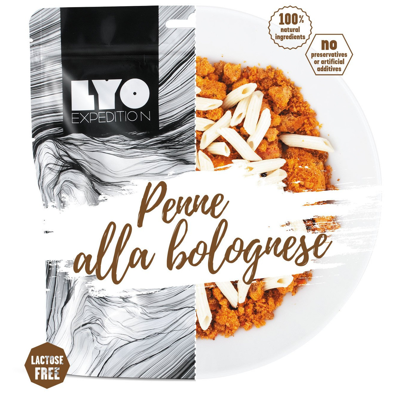 Dehydrované jídlo Lyo food Těstoviny Bolognese 500 g