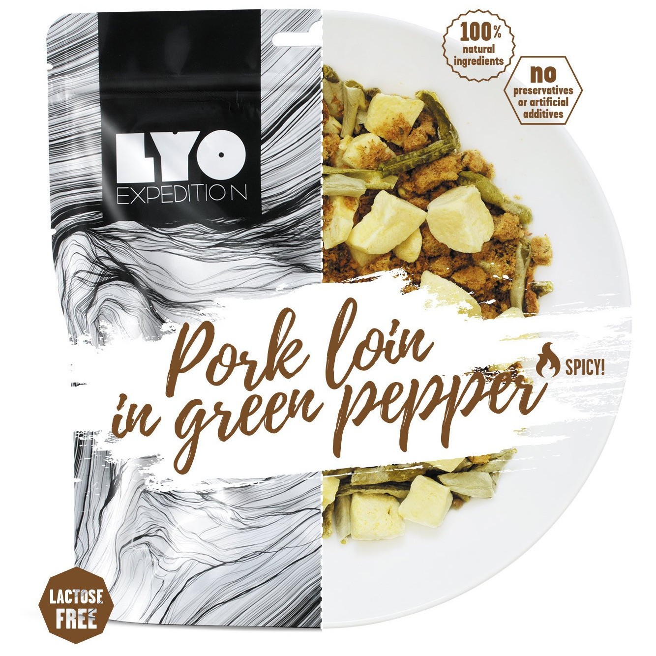 Dehydrované jídlo Lyo food Vepřové se zel. pepřem a brambory 500 g