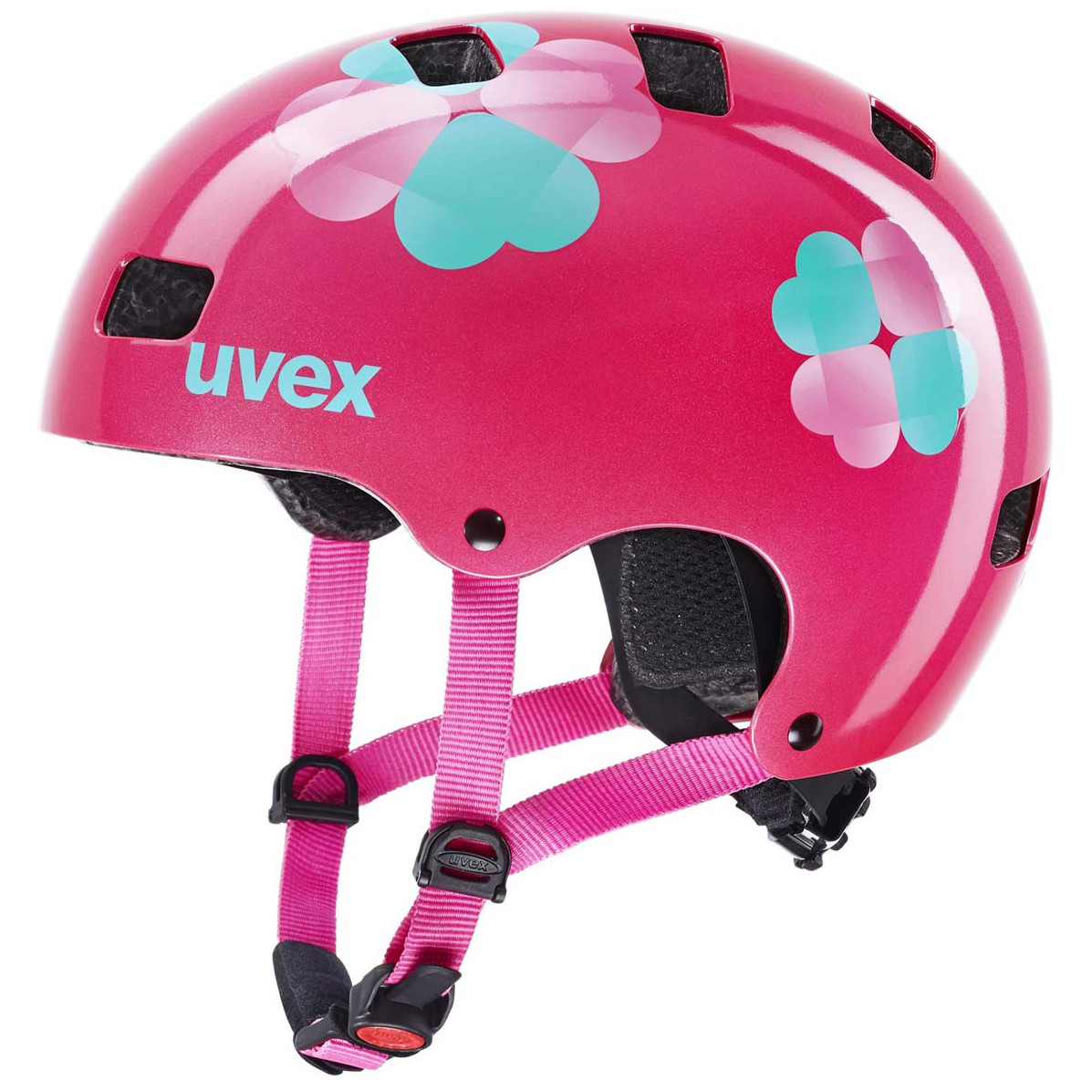 Dětská cyklistická helma Uvex Kid 3 Velikost helmy: 55-58 cm / Barva: růžová/černá