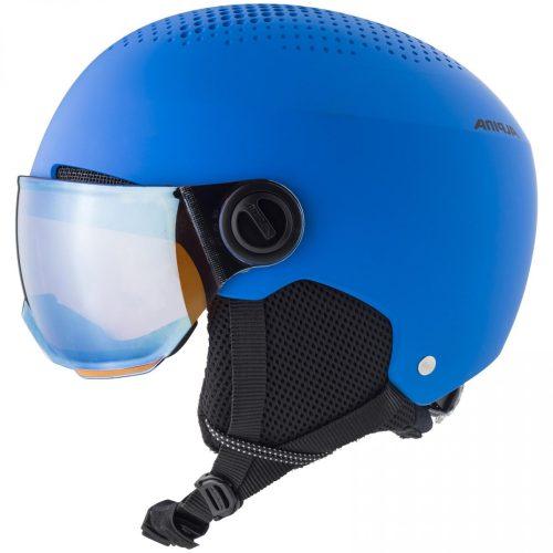 Dětská lyžařská přilba Alpina Zupo Visor Q Lite Velikost helmy: 51-55 cm / Barva: modrá