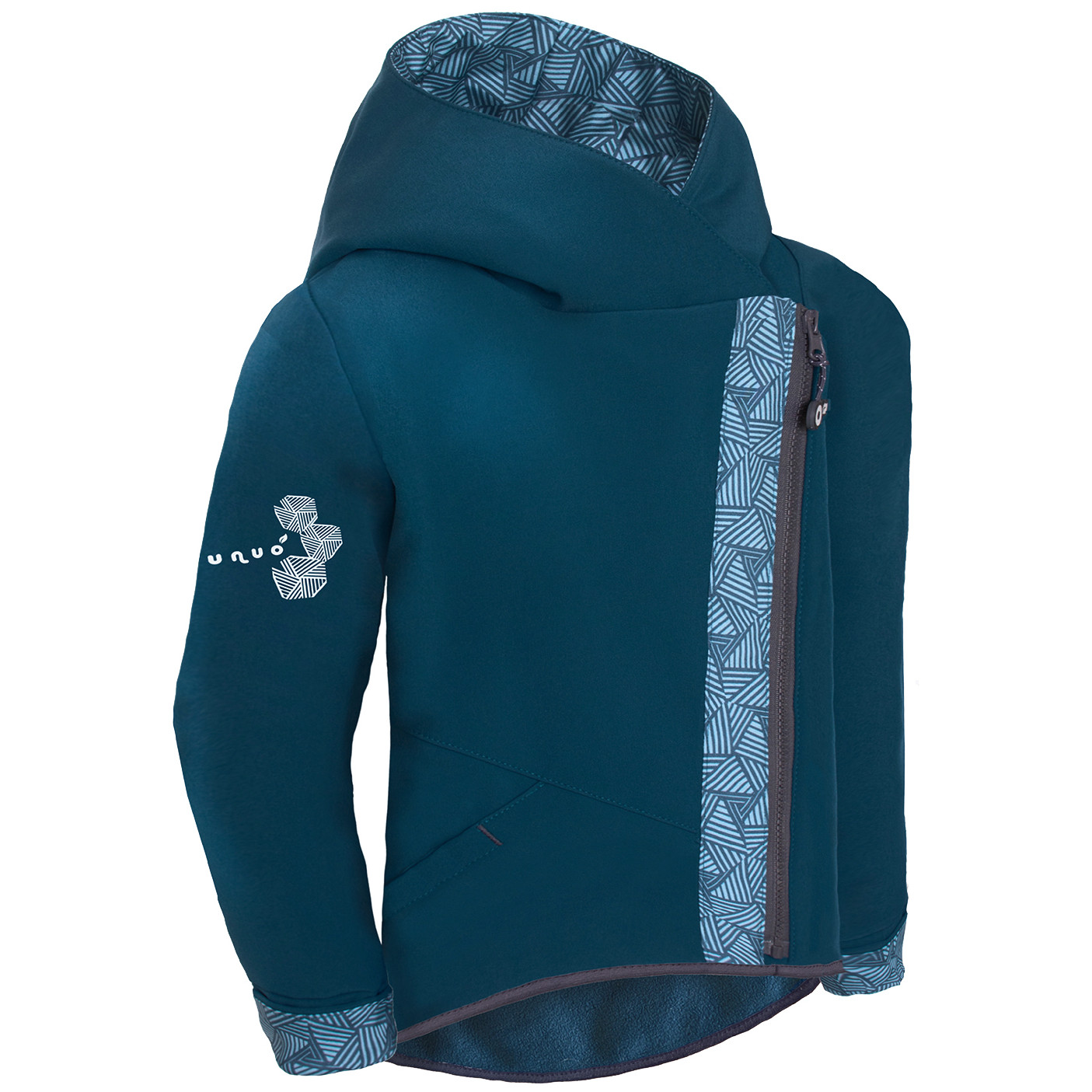 Dětská softshellová bunda Unuo Fleece Cross Dětská velikost: 122-128 / Barva: modrá
