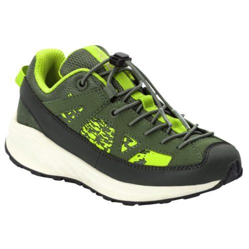 Dětské boty Jack Wolfskin Vili Sneaker Low K Velikost bot (EU): 31 / Barva: žlutá/zelená