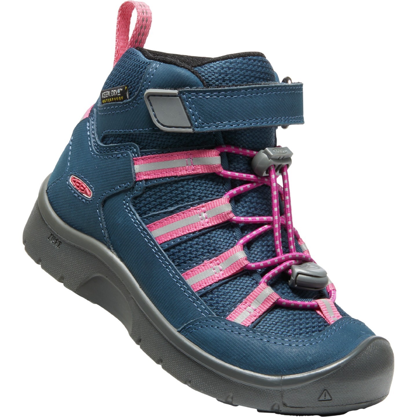 Dětské boty Keen Hikeport 2 Sport Mid Wp Youth Velikost bot (EU): 35 / Barva: modrá/růžová