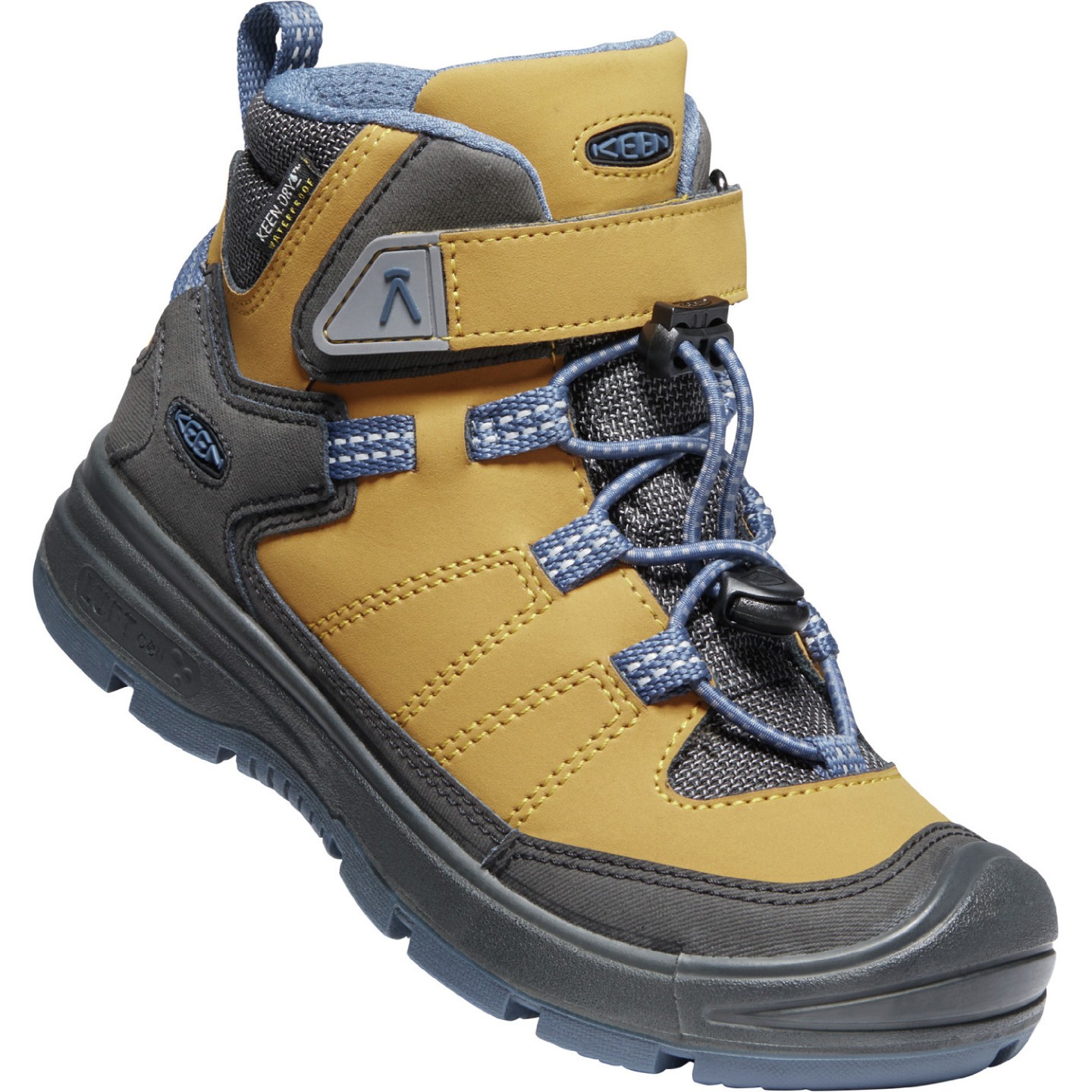 Dětské boty Keen Redwood MID WP Y Velikost bot (EU): 32-33 / Barva: žlutá