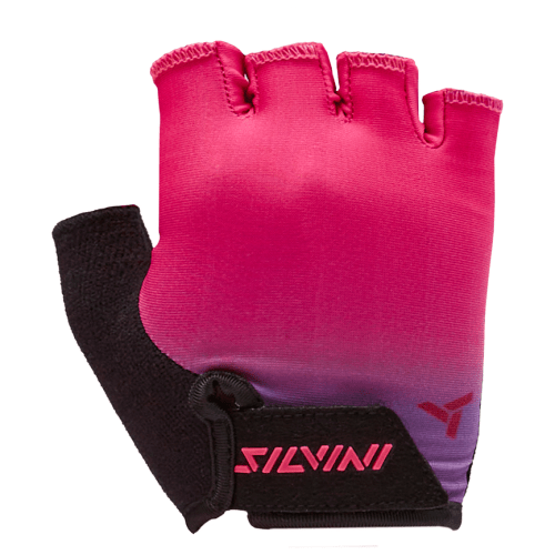 Dětské cyklistické rukavice Silvini Anapi Velikost rukavic: 13-14 / Barva: černá/růžová