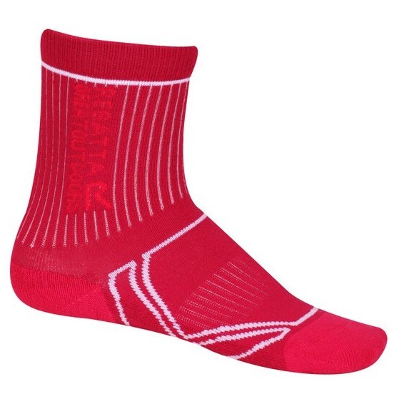 Dětské ponožky Regatta 2 Season TrekTrail Velikost ponožek: 32-34 / Barva: růžová