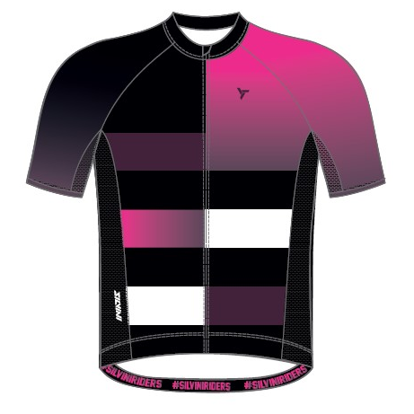 Dětský cyklistický dres Silvini Mazzani Dětská velikost: 122-128 / Barva: černá/růžová