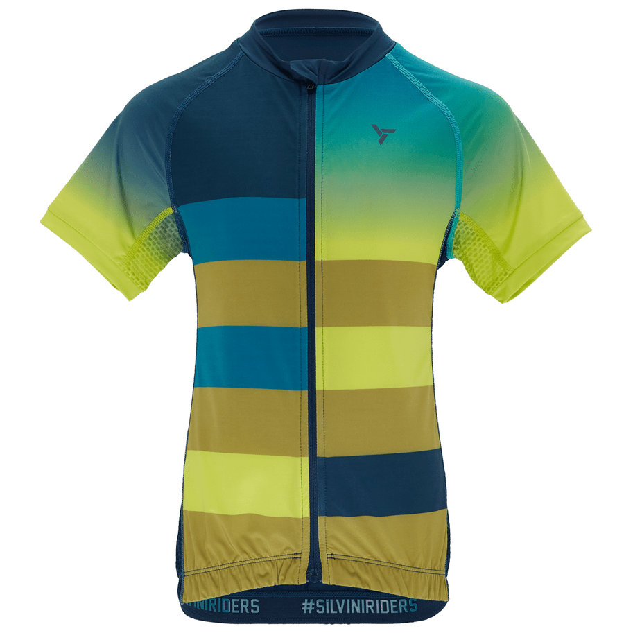 Dětský cyklistický dres Silvini Mazzani Dětská velikost: 122-128 / Barva: modrá/žlutá