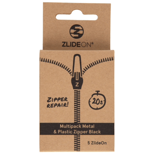 Náhradní zip ZlideOn Multipack Metal & Plastic Zipper Barva: černá